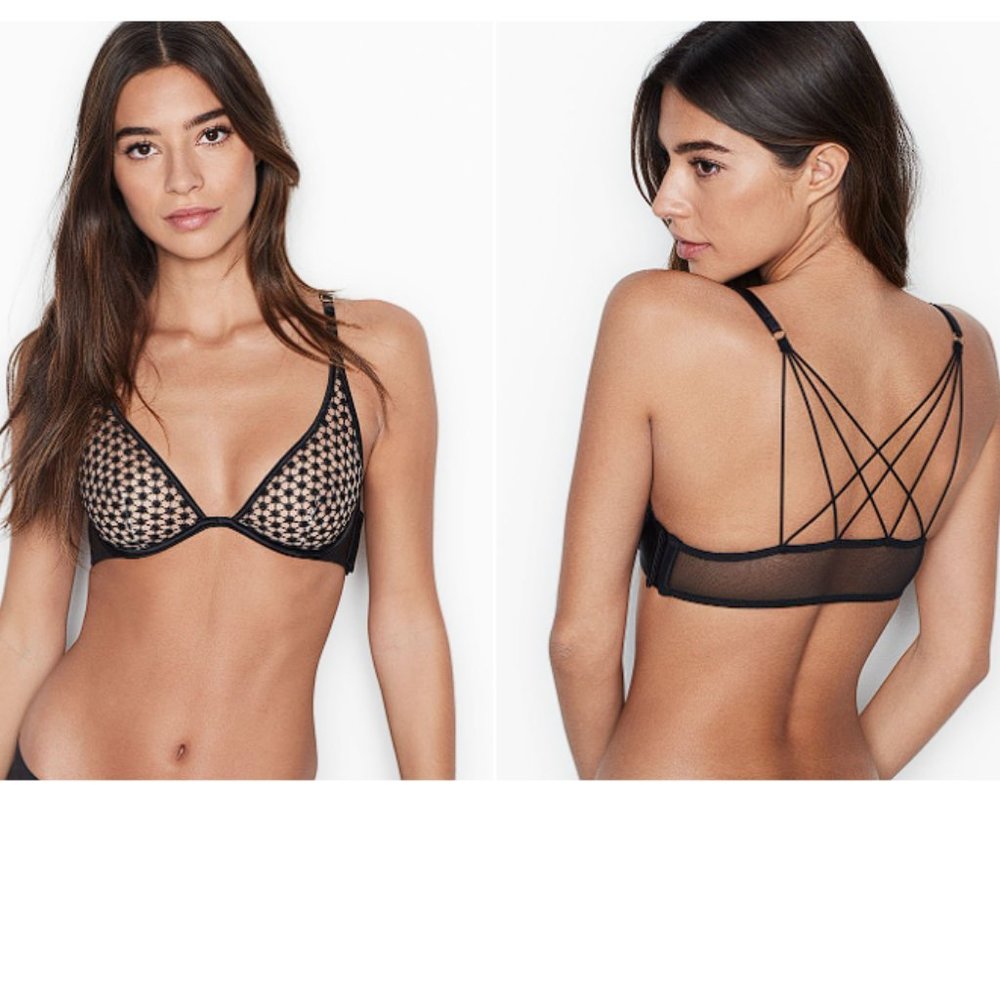 VS 32DDD Very Sexy Starburst Plunge Bra